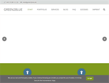 Tablet Screenshot of green2blue.de
